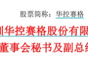 通许华控赛格董事长、董秘、副总经理三高管同日辞职